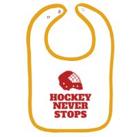 Infant Contrast Trim Terry Bib Thumbnail