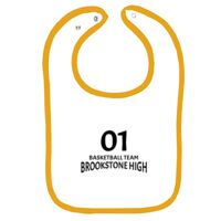 Infant Contrast Trim Terry Bib Thumbnail