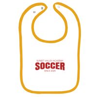 Infant Contrast Trim Terry Bib Thumbnail