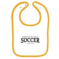 Infant Contrast Trim Terry Bib Thumbnail