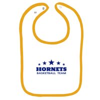 Infant Contrast Trim Terry Bib Thumbnail