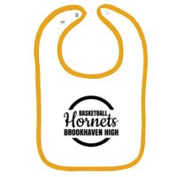 Infant Contrast Trim Terry Bib Thumbnail