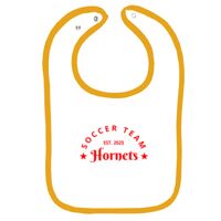 Infant Contrast Trim Terry Bib Thumbnail