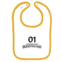 Infant Contrast Trim Terry Bib Thumbnail