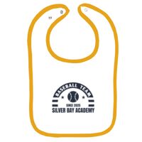 Infant Contrast Trim Terry Bib Thumbnail