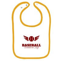 Infant Contrast Trim Terry Bib Thumbnail