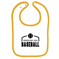 Infant Contrast Trim Terry Bib Thumbnail