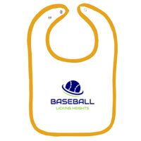 Infant Contrast Trim Terry Bib Thumbnail