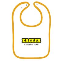 Infant Contrast Trim Terry Bib Thumbnail