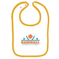 Infant Contrast Trim Terry Bib Thumbnail