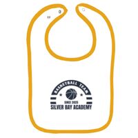 Infant Contrast Trim Terry Bib Thumbnail