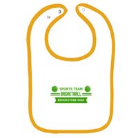 Infant Contrast Trim Terry Bib Thumbnail