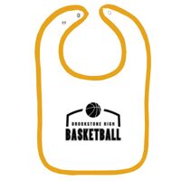 Infant Contrast Trim Terry Bib Thumbnail