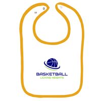 Infant Contrast Trim Terry Bib Thumbnail