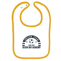 Infant Contrast Trim Terry Bib Thumbnail