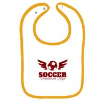 Infant Contrast Trim Terry Bib Thumbnail