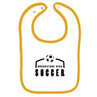 Infant Contrast Trim Terry Bib Thumbnail