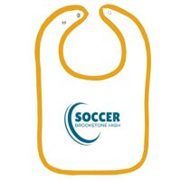 Infant Contrast Trim Terry Bib Thumbnail