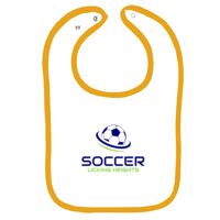 Infant Contrast Trim Terry Bib Thumbnail