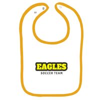 Infant Contrast Trim Terry Bib Thumbnail