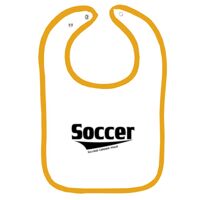 Infant Contrast Trim Terry Bib Thumbnail