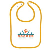 Infant Contrast Trim Terry Bib Thumbnail