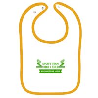 Infant Contrast Trim Terry Bib Thumbnail