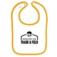 Infant Contrast Trim Terry Bib Thumbnail