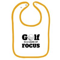 Infant Contrast Trim Terry Bib Thumbnail