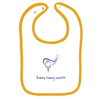 Infant Contrast Trim Terry Bib Thumbnail
