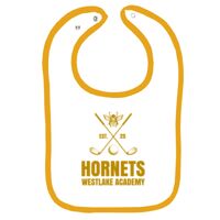 Infant Contrast Trim Terry Bib Thumbnail