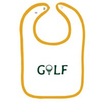 Infant Contrast Trim Terry Bib Thumbnail