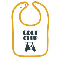 Infant Contrast Trim Terry Bib Thumbnail