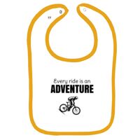 Infant Contrast Trim Terry Bib Thumbnail