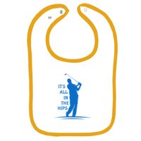 Infant Contrast Trim Terry Bib Thumbnail