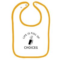 Infant Contrast Trim Terry Bib Thumbnail