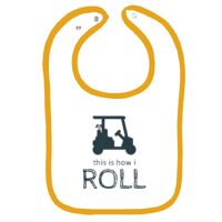 Infant Contrast Trim Terry Bib Thumbnail