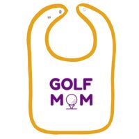 Infant Contrast Trim Terry Bib Thumbnail