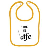 Infant Contrast Trim Terry Bib Thumbnail