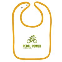 Infant Contrast Trim Terry Bib Thumbnail