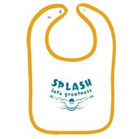 Infant Contrast Trim Terry Bib Thumbnail