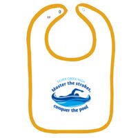 Infant Contrast Trim Terry Bib Thumbnail