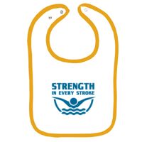 Infant Contrast Trim Terry Bib Thumbnail