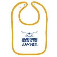 Infant Contrast Trim Terry Bib Thumbnail