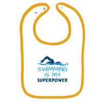 Infant Contrast Trim Terry Bib Thumbnail