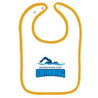 Infant Contrast Trim Terry Bib Thumbnail