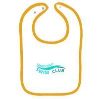 Infant Contrast Trim Terry Bib Thumbnail