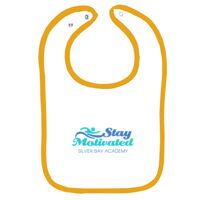Infant Contrast Trim Terry Bib Thumbnail