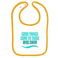 Infant Contrast Trim Terry Bib Thumbnail