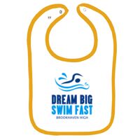 Infant Contrast Trim Terry Bib Thumbnail